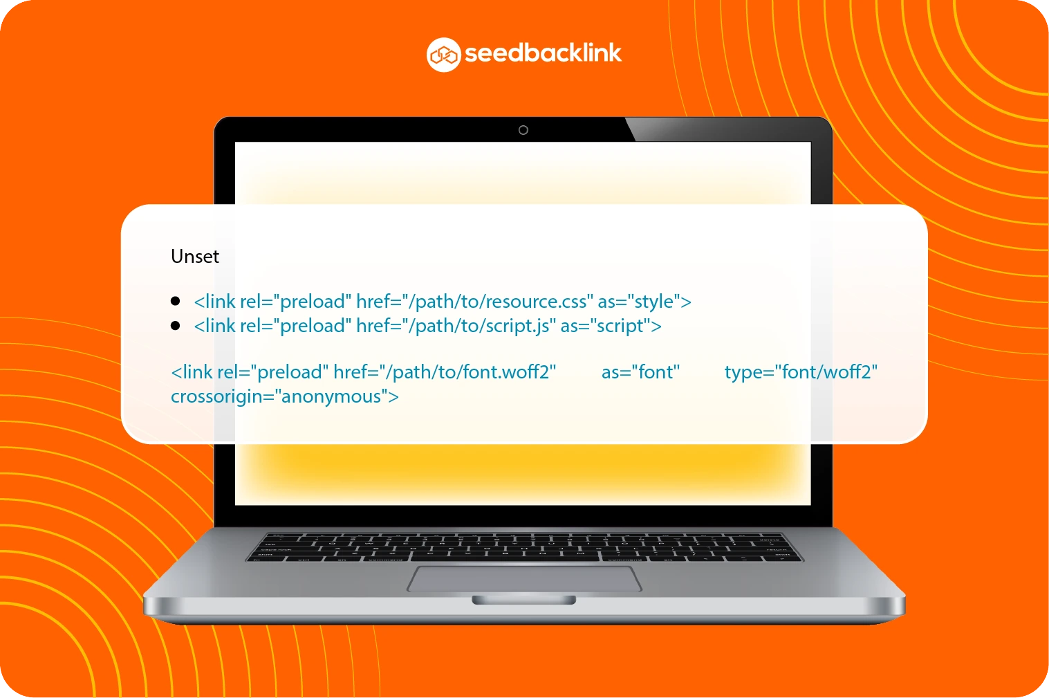 kode HTML preload